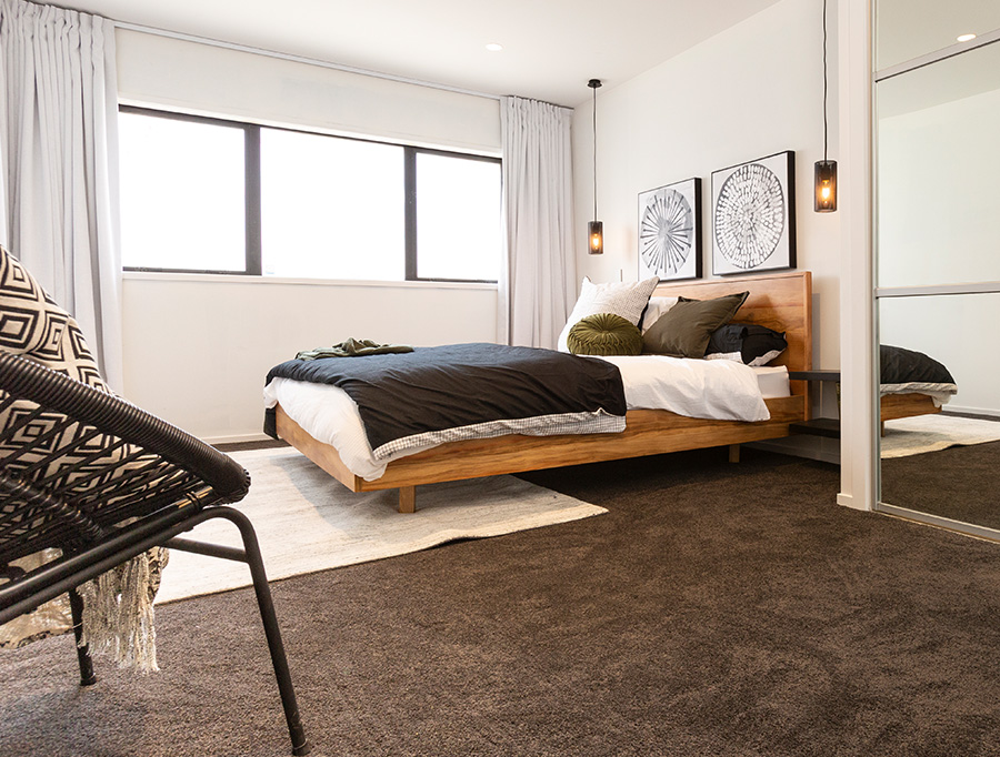 The Block NZ Malmo Nordic Storm Master Bedroom