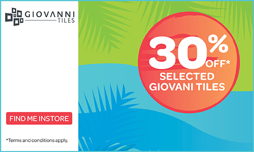 Big Summer Sale with 30% off Selected Giovanni Tiles
