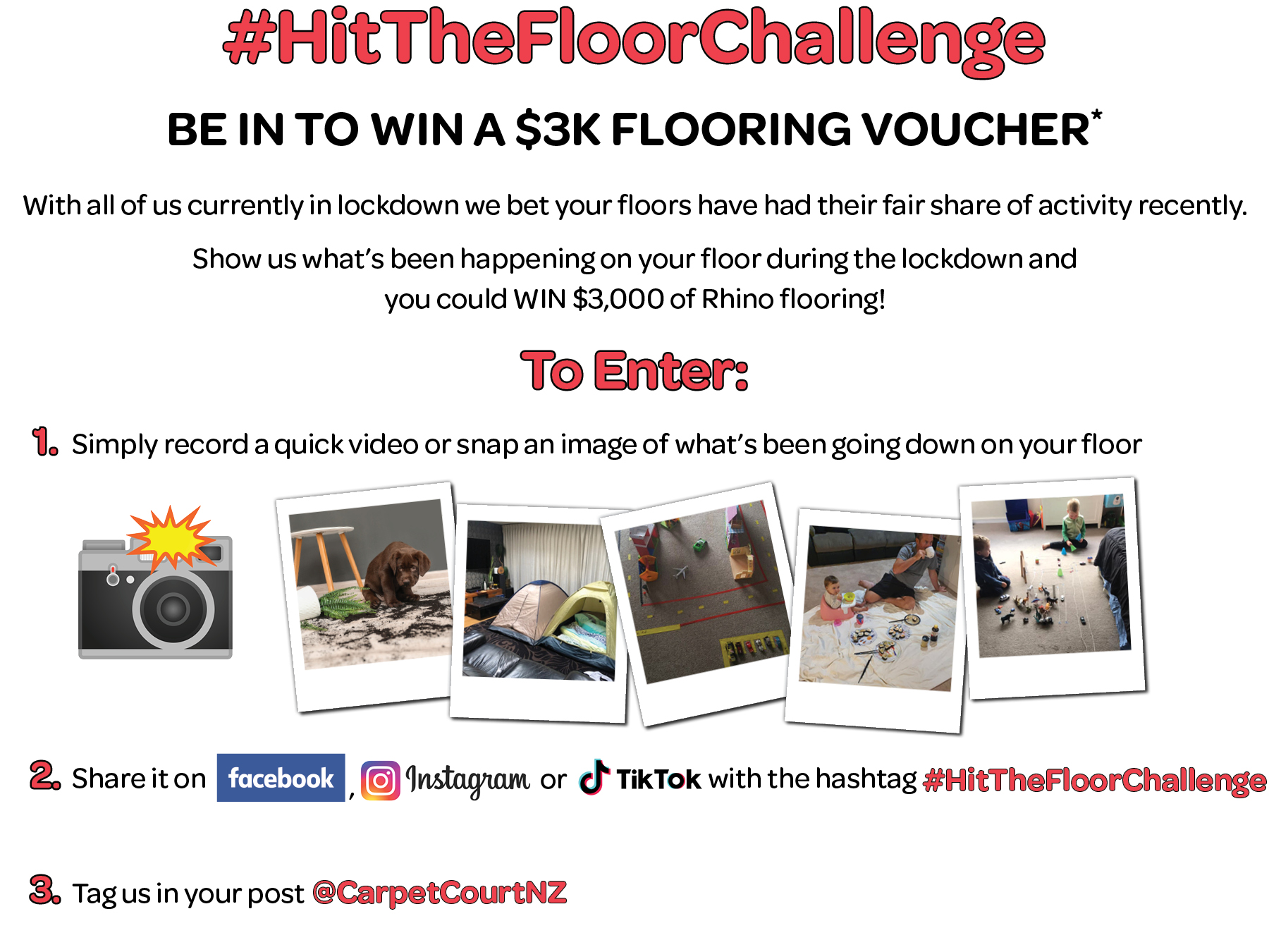 Hit The Floor Challenge Instructions