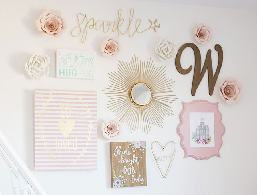 Girls Room Ideas - Create A Gallery Wall