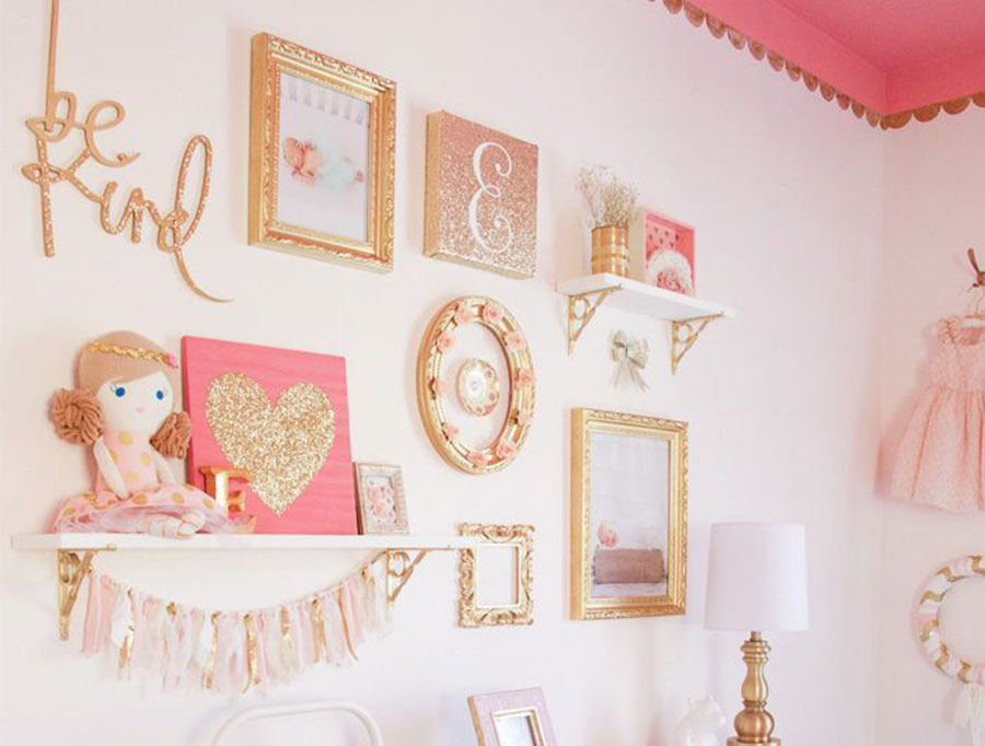 Girls Room Ideas - Create A Gallery Wall